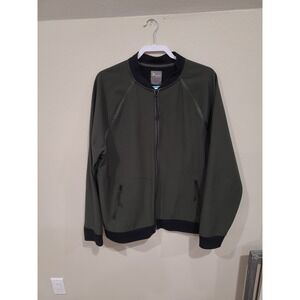 Old Navy Active Men's SZ XL Olive green Bomber style jacket full front zip hike